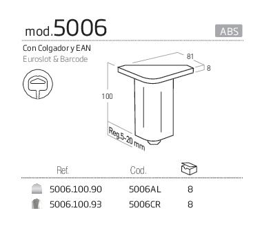 5006 ABS bútorláb több színben