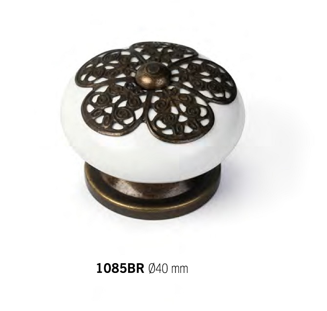 Po-Rz 1085BR d=40mm porcelán fogantyú
